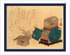 Ume Ni Kago No Uguisu, Caged Bush Warbler and Plum by Anonymous