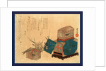 Ume Ni Kago No Uguisu, Caged Bush Warbler and Plum by Anonymous