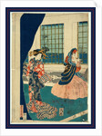 Yokohama No Yokan No Yujo, Courtesans in a Western-Style Building of Yokohama. 1861 by Anonymous