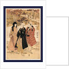 San Yakusha Kaian-Ji No Momijigari, Three Actors Gathering Maple Leaves at Kaian Temple by Anonymous