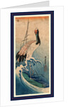 Nami Ni Tsuru, Crane in Waves by Anonymous