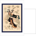 Fujimusume No Harukoma, Wisteria Maiden and Hobby Horse. 1831 by Anonymous