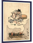 Tai No Yume Ebisu No Soroban, the Red Snapper's Dream: Ebisu Using an Abacus. 1805 by Anonymous