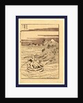 Ooigawa Okegoe No Fuji, Viewing Mount Fuji from a Bucket Boat Going Down the River Oi by Anonymous