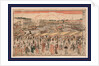 Toto Ryogokubashi Yusuzumi No Zu, Evening Rain at Rogoku Bridge in the Capital by Anonymous