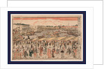 Toto Ryogokubashi Yusuzumi No Zu, Evening Rain at Rogoku Bridge in the Capital by Anonymous