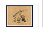 Man Engaged in Metalwork Appears to Be Melting Statues to Reuse the Metal with a Kitten Next to His Left Leg by Anonymous