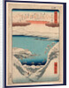 Hira no bosetsu, Evening snow at Hira by Ando Hiroshige