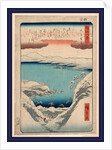 Hira no bosetsu, Evening snow at Hira by Ando Hiroshige