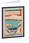 Hira no bosetsu, Evening snow at Hira by Ando Hiroshige