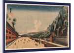 Wide Promenade and Shrine Buildings at the Base of Mount Atago by Anonymous