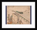 Ume Ni Uguisu O Nagameru Kanjo, Court Lady Watching a Bush Warbler by Anonymous