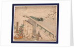Ume Ni Uguisu O Nagameru Kanjo, Court Lady Watching a Bush Warbler by Anonymous
