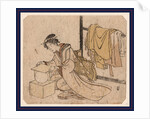 Mari O Dasu Musume, Young Lady Removing a Kemari (Ball) from Its Box by Anonymous