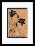 Head-and-Shoulders Portraits of Two Beautiful Women, Osen Waitress at the Kagiya Teahouse, and Ohisa from the Takashima Teahouse by Anonymous