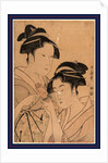 Head-and-Shoulders Portraits of Two Beautiful Women, Osen Waitress at the Kagiya Teahouse, and Ohisa from the Takashima Teahouse by Anonymous