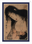 Yamauba No Chichi O Suh Kintaro, Yamauba Breast Feeding Kintaro by Anonymous