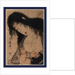 Yamauba No Chichi O Suh Kintaro, Yamauba Breast Feeding Kintaro by Anonymous