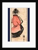 Ushiro muki oiran zu, Oiran high class courtesan by Utagawa Hiroshige