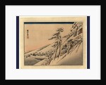Pilgrims Ascending Snow-Covered Hillside Toward Temple at Summit by Anonymous