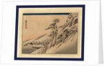 Pilgrims Ascending Snow-Covered Hillside Toward Temple at Summit by Anonymous