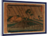 Travelers Crossing a Bridge During a Heavy Rain Storm at the Ejiri Station on the Tokaido Road by Anonymous
