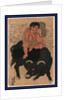 Kintaro, a Young Boy with Legendary Strength, Transformed As Sanro, Playing a Flute While Sitting on the Back of a Bull by Anonymous