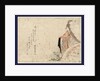 Woman Holding a Large Snow-Covered Umbrella. by Anonymous