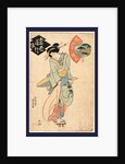 Full-Length Portrait of a Ofusa, a Young Woman About to Depart on a Suicide Journey in Order to Spend Eternity with Her Lover Tokubei. by Anonymous