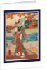 Momiji to onna, A woman beneath maple leaves by Utagawa Toyokuni