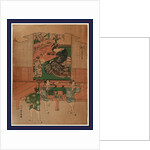 Children Playing, Two Carrying a Palanquin, Outside the Entrance to a House Where, Within, a Man and a Woman Are Eating by Anonymous