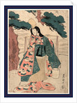 Segawa Roko, an Actor, As Matsukaze, One of Two Sisters by Anonymous