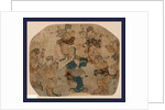 Design on a Fan with Several Figures, Male(?) and Female, Dancing. by Anonymous