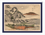 Temple on a Mountain on the Coastline of Ishiyama in the Omi Province by Anonymous