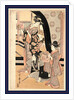 Two Women Standing, Holding Small Boxes for a Lottery Game by Anonymous