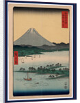 Suruga miho no matsubara, Pine beach at Miho in Suruga by Ando Hiroshige