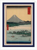 Suruga miho no matsubara, Pine beach at Miho in Suruga by Ando Hiroshige