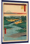 Horie nekozane, Horie and Nekozane by Ando Hiroshige