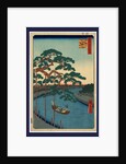 Onagigawa gohonmatsu, Five pines, Onagi Canal by Ando Hiroshige