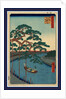 Onagigawa gohonmatsu, Five pines, Onagi Canal by Ando Hiroshige