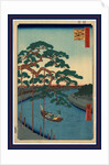 Onagigawa gohonmatsu, Five pines, Onagi Canal by Ando Hiroshige