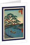 Onagigawa gohonmatsu, Five pines, Onagi Canal by Ando Hiroshige