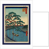 Onagigawa gohonmatsu, Five pines, Onagi Canal by Ando Hiroshige
