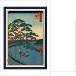 Onagigawa gohonmatsu, Five pines, Onagi Canal by Ando Hiroshige