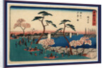 Gotenyama hanazakari no zu, View of blossoms at Gotenyama by Ando Hiroshige
