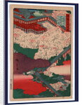 Yamato hasedera, Hasedera in Yamato Province by Utagawa Hiroshige