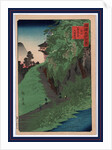 Shinshu zenkoji michi kusuri yama, Path to Zenkoji Temple on Kusuri Mountain in Shinshu by Utagawa Hiroshige