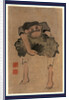 A Man Carrying a Large Object by Anonymous