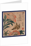 Shakuyaku Kana Ari, Peony and Canary by Anonymous