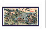 Washu nyoirindo kassen, Battle at the Nyoirin Hall (Nyoririn Temple) in Washu by Katsukawa Shuntei